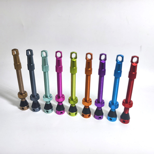 Valves tubeless Presta avec clé à rayons intégrée et capuchons de retrait du noyau de valve, pour <span class=keywords><strong>VTT</strong></span>, vélo de route et vélo de gravier, en aluminium 7075 - Product Image 3