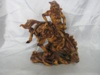 FH60049 Sculpture de cheval en résine de style western de luxe européen et américain pour la décoration intérieure et l'ornementage équestre