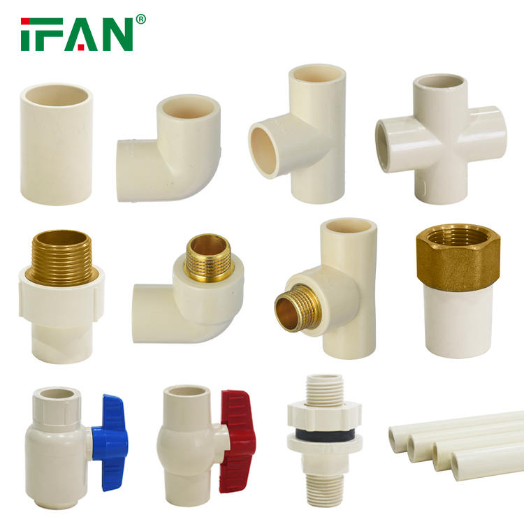 CPVC ASTM2846 Factory Customization Plastic CPVC Fitting Plumbing 1/2"-2" PVC Pipe Fittings for Pipe Joint · image 4
