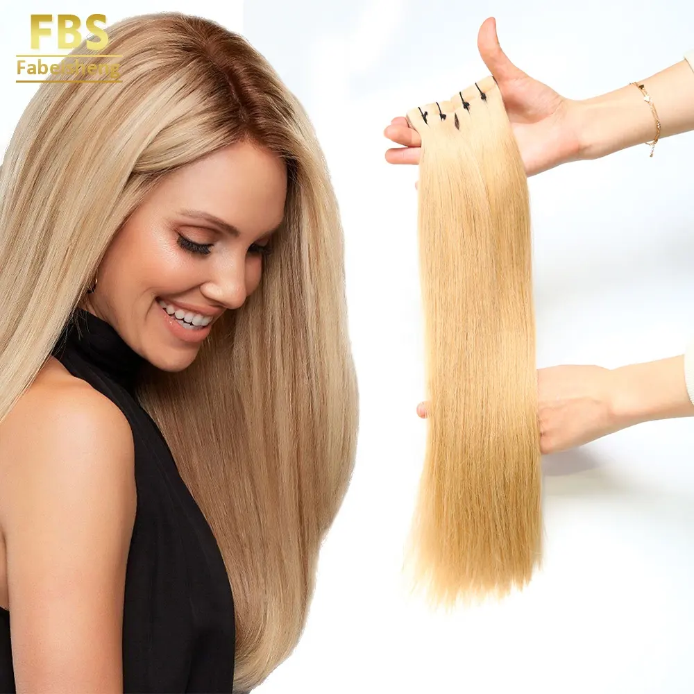 Fbs extensão de cabelo, venda por atacado 12a grau virgem cabelo brasileiro, 100% natural fita de extensão de cabelo em dois lados