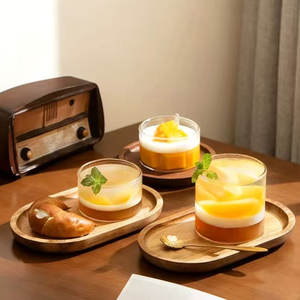 透明ミニガラスカップホウケイ酸ベーキングプディングガラスアイスクリームムースカップオーブンベーキングデザートカップパーティーウェディング用 - Product Image 2