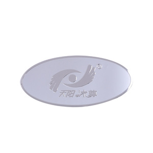 Jin Yishun - Letrero de Metal Personalizado con Logotipo, Placa de Acero Inoxidable con Espejo, Impresión Serigráfica, Etiqueta para Muebles - Product Image 4