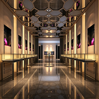Showroom de bijoux de luxe moderne : Service complet de conception et de construction