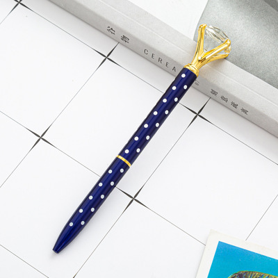 Dark Blue with Dots