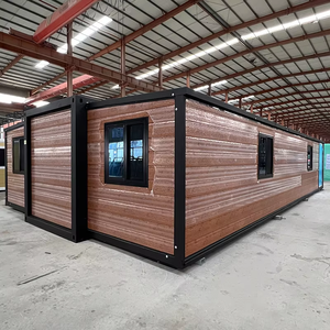 Lujo moderno 40 pies de acero prefabricado móvil plegable construcción biplano habitación doble alas expandible <span class=keywords><strong>Real</strong></span> Sandwich Panel - Product Image 3