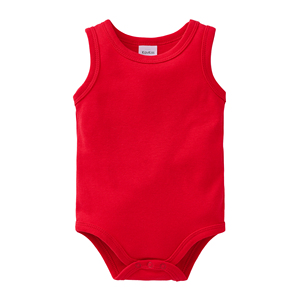Nouvelle Arrivée Été Bébé Garçon Gilet Sans Manches Body Coton Uni Combinaison Nouveau-né Vêtements Enfants pour 0-24M - Product Image 5