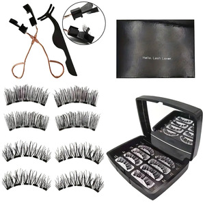 Nouvel ensemble de <span class=keywords><strong>faux</strong></span> <span class=keywords><strong>cils</strong></span> magnétiques semi-artisanaux à 5 aimants, épaisseur 0,03 mm, pour l'exportation vers l'Europe et l'Amérique, avec boîte de présentation - Product Image 3