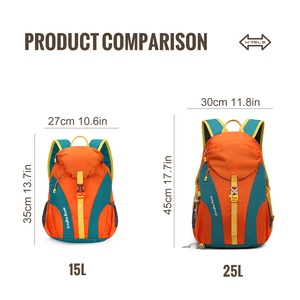 <span class=keywords><strong>Sac</strong></span> à dos de randonnée pour enfants en gros, multicolore, tendance, grande capacité, imperméable, fermeture éclair réglable - Product Image 6