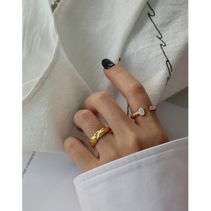 Anillo de piedras preciosas de ópalo inteligente de Plata de Ley 925, aros de oro de 18 quilates de lujo, pequeños anillos de joyería fina para mujer, venta al por mayor - Product Image 6