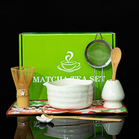 Astief Coffret Cadeau Personnalisé OEM Fait Main, Ensemble Complet d'Outils Traditionnels en Porcelaine et Céramique pour la Préparation du Thé Matcha, Idéal pour les Débutants