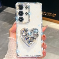 Coque de téléphone en gros avec support diamant lumineux pour Samsung A27 A37 A57 A07, coque de téléphone Flash pour Samsung A36 A56 A26 A16 A55 (5G)