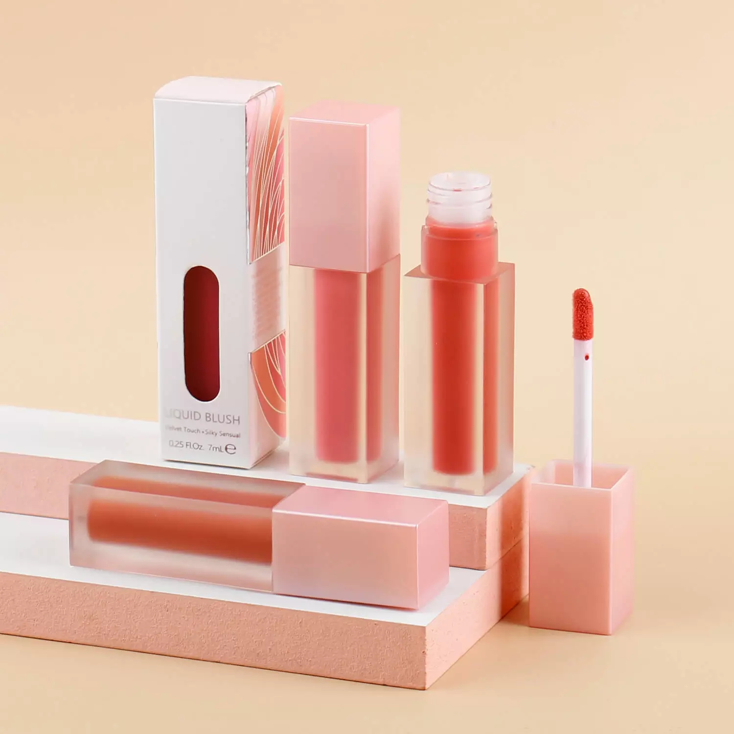 Оптовая продажа 2 в 1 Румяна для губ и щек без жестокости матовые глянцевые органические веганские 8 цветов для щек Фирменная торговая марка жидкие румяна