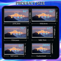 Tableau blanc interactif intelligent à écran tactile infrarouge pour salle de classe, affichage LCD TV, tailles 65, 75, 85, 100, 110 pouces