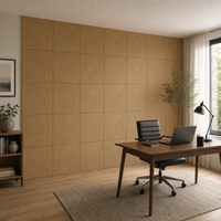 Panneau mural moderne en polyester PET imprimé UV, finition structurée, installation DIY pour chambres à coucher