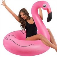 Flotteur gonflable en PVC Flamant rose pour piscine, équipement de jeu aquatique pour adultes, vente chaude