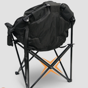 Entai Chaise de camping chauffante en aluminium surdimensionnée pliante rembourrée robuste avec poche latérale porte-gobelet sac de transport pour salle à manger - Product Image 5