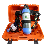 Ensemble complet de SCBA pour pompier, masque facial complet, appareil respiratoire autonome, configuration optionnelle pour équipement de sauvetage
