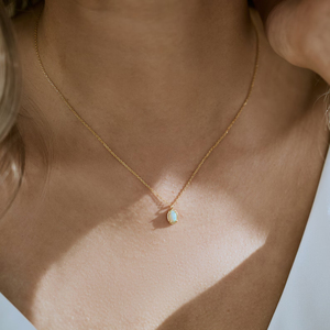 Collar <span class=keywords><strong>de</strong></span> ópalo blanco delicado CYNYA para mujer, Diamante <span class=keywords><strong>de</strong></span> corte esmeralda <span class=keywords><strong>de</strong></span> plata S925 a la moda para regalo <span class=keywords><strong>de</strong></span> Navidad o cumpleaños - Product Image 4
