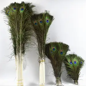 Natural Real Peacock feather 25-110CM High quality Big Eyes feathers for DIY Jewelry Home Decorative Peacock Plume