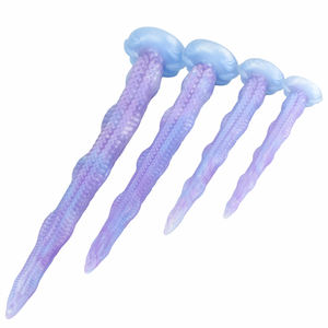 S M L XL Soft Tentacle Dildo Color Silicona Realista Pulpo Pene Adulto Fantasía Anal Plug Holder Masturbación Masaje - Product Image 6