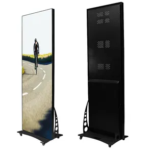 Led Poster Display Indoor P2.5mm Portable Advertising Led Frame Display Poster Standing Led Screen for Any Scenes