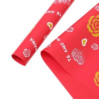 Papier d'emballage pour bouquet de fleurs de créateur coréen pour la fête des mères, en plastique imperméable, fournitures de fleuriste, cadeau floral pour emballage