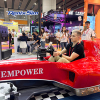 Renixsim F1 Racing Arena : Simulateur de Course Cockpit, Parc d'Attractions Commercial, Formation Clé en Main, Simulateur de Mouvement Voiture, Rig SimRacing