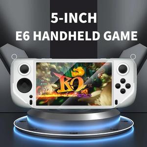 E6 taşınabilir 5 inç IPS ekran elde kullanılır oyun konsolu 2.4G kablosuz denetleyici Retro Gamebox Wi-Fi <span class=keywords><strong>PSP</strong></span> PS1 N64 destekler - Product Image 6