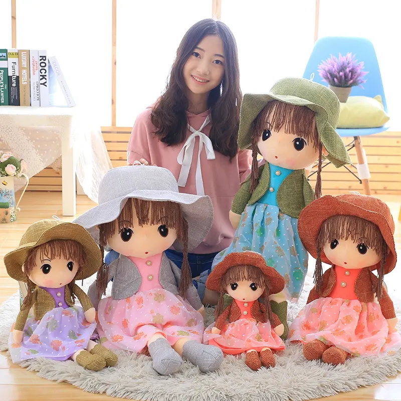 Dropshipping 45センチメートルLively Princess Plush Doll WholesaleとDress Hat Cuddle Kawaii Plush Doll