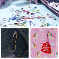 Goupilles de sécurité ampoule colorées, 500 pièces, épingles de sécurité pour tricot en métal, marqueurs points d'ampoule, broches de gourde pour la couture de vêtements, avec boîte de rangement