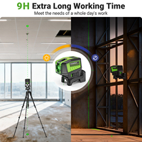 Niveau laser à lignes croisées Huepar PL211G Mini avec 2 points plomb verticaux, outil point à point adapté aux supports multifonctions