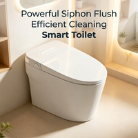 Nouvelle Arrivée : Toilette Intelligente Économe en Énergie avec Corps en Céramique, Capteur de Siège, Fermeture Lente et Séchage à Air Chaud pour Villa Privée