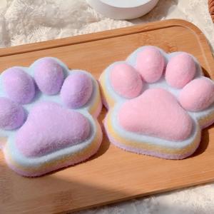 Jouet anti-stress géant en peluche floquée en forme de patte de chat, arc-en-ciel, Kawaii Mochi, à presser, doux, pour soulager le stress, idéal pour les fêtes, produit phare - Product Image 3