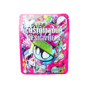 Neuankömmling 3,5g Holo graphic Laser Die Cut <span class=keywords><strong>Mylar</strong></span> Bag Display Box für die Aufbewahrung von Kaugummi-Milchgelee-Konserven - Product Image 2