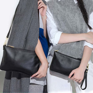 Tas Tangan Wanita Kulit Asli 2025 Tren Baru Mode Tas Selempang Mini dengan Penutup Ritsleting Kulit Lembut Gaya Sederhana - Product Image 3