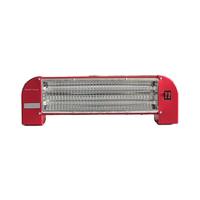 Chauffage portable mural/sur pied double usage 1200W, à économie d'énergie, chauffage rapide, élément à quartz, deux vitesses réglables, anti-renversement