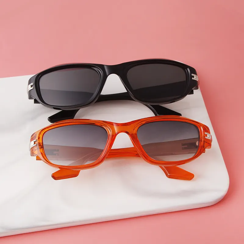 STORY STY77281H Mode gelee farbige Sonnenbrille UV400 ovaler Rahmen schwarze Sonnenbrille neue Outdoor-Sport-Sonnenbrille