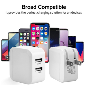 <span class=keywords><strong>Adaptador</strong></span> de pared para teléfono móvil, Cargador USB rápido de 5V y 4.8A - Product Image 2
