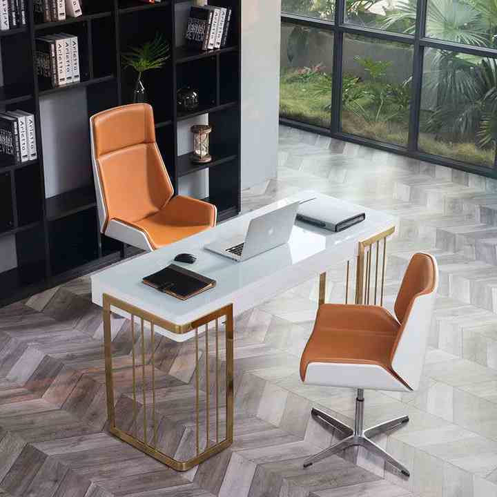 Leather Office Room Chair Modern Luxury Executive Boss Manager Working Chair With Wheels