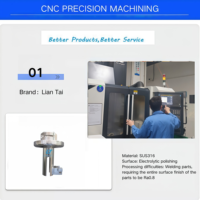 Servicio de Mecanizado CNC OEM LianTai Modelo 22 4/5 Ejes para Torneado y Fresado de Piezas de Acero Inoxidable, Latón y Aluminio