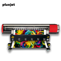 Plusjet 1,8 m con impresora de gran formato de cabezal de impresión Epson DX5 para impresora Galaxy Banner 2017 + Eco solvente