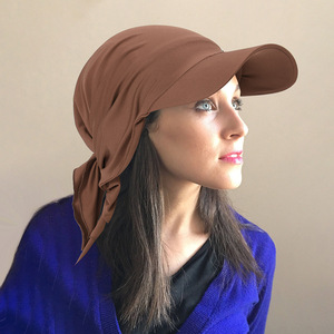 Gorra de Béisbol con Hijab Pre-Atado para Mujeres Musulmanas, Visera Protectora Solar, Transpirable, para Playa, Verano, con Lazo Ajustable, para Uso Diario en Ramadán - Product Image 3