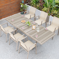 Ensemble table à manger rétractable, mobilier de jardin, de maison, rétractable, 6 pièces