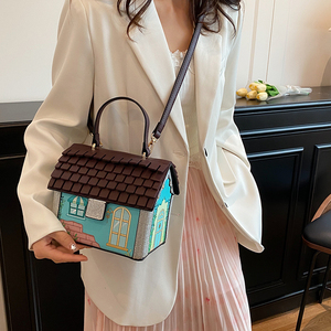 New Custom Creative House Shape Shoulder <strong>Bag</strong> Personality Diagonal Handbag Christmas Designer <strong>Bag</strong> Fashion Cartoon <strong>Fun</strong> Woman <strong>Bag</strong> - Product Image 6