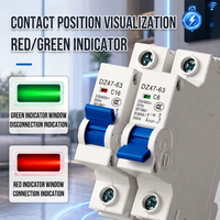 Interruptor de Circuito en Miniatura HUIDICH Tipo D DZ47-63 1P 2P 3P 4P 1A-63A