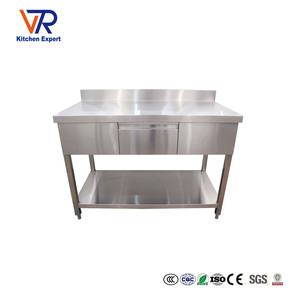 Victory Factory Table à tiroirs en acier inoxydable Banc en inox économique pour la restauration et l'équipement de cuisine pour les hôtels et les restaurants - Product Image 5