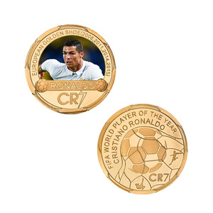 Bộ sưu tập kỷ niệm tiền xu thách đấu mạ vàng Cristiano Ronaldo, ngôi sao bóng đá điện tử, tùy chỉnh năm <span class=keywords><strong>2025</strong></span> - Product Image 5
