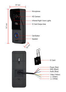 Videoportero con Pantalla Táctil IPS de 7 Pulgadas XSL, <span class=keywords><strong>Intercomunicador</strong></span>, <span class=keywords><strong>Mejor</strong></span> Precio con Resolución 1080P, WiFi, Aplicación Tuya, Tarjeta IC, Impermeable - Product Image 5