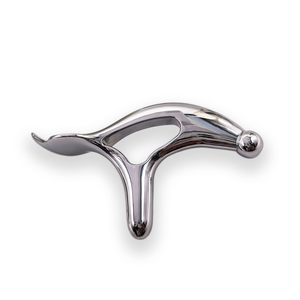 Nouveauté : Outil de massage en forme d'hirondelle triangulaire en métal, design ergonomique, planche à gratter manuelle - Product Image 1