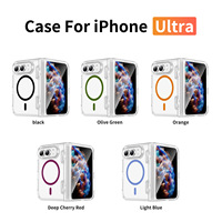 JUNBO Étui pour iPhone Duo Fold, aimant renforcé avec coque transparente magnétique sans fil, étui pour téléphone Surface Duo